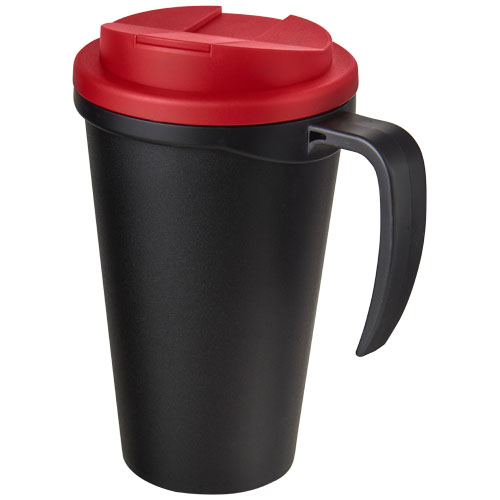 Mug isolant 350ml personnalisable Americano® noir / Rouge